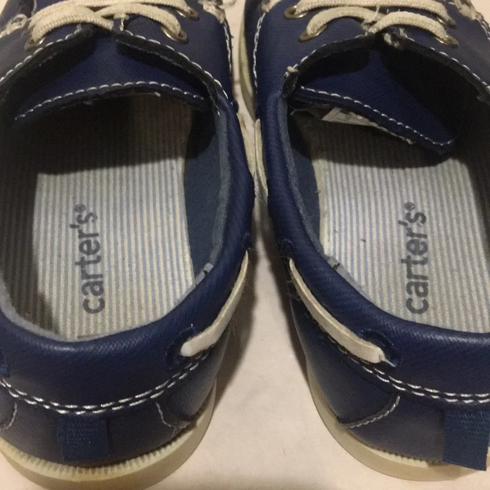 Carter’s kids toddlers loafers boat slip on preppy shoes size 10 toddler